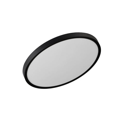 SKY 24w LED CCT Triac Dimmable Black Trim IP44 30cm Oyster