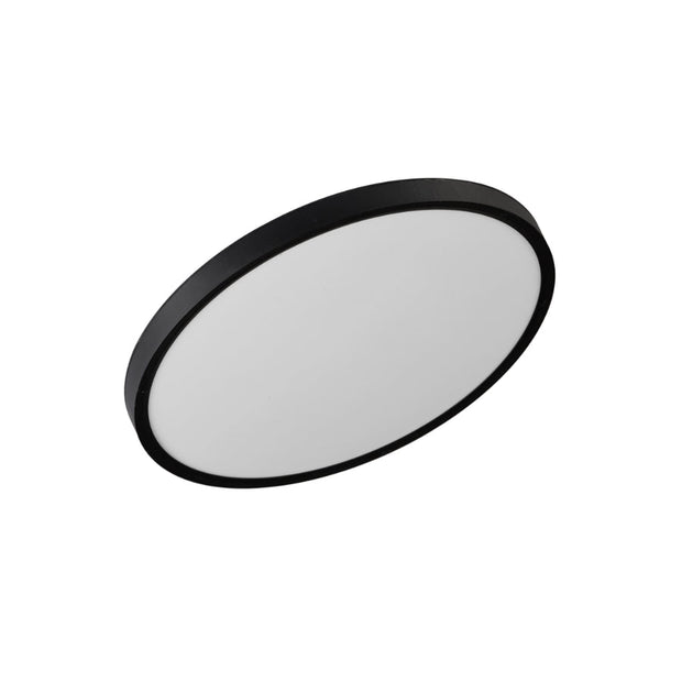 SKY 24w LED CCT Triac Dimmable Black Trim IP44 30cm Oyster