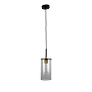 Raymont Single Pendant Black and Clear