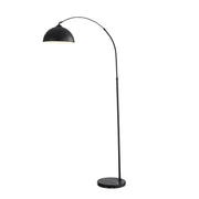 Marmo Arc Floor Lamp with Marble Base Black