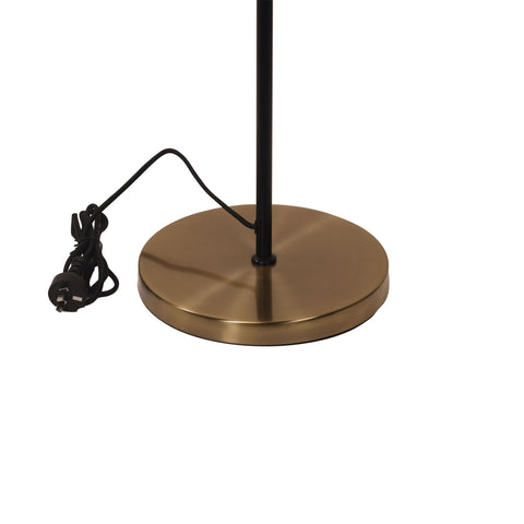 ARI Twin Black with Antique Brass E27 Floor Lamp