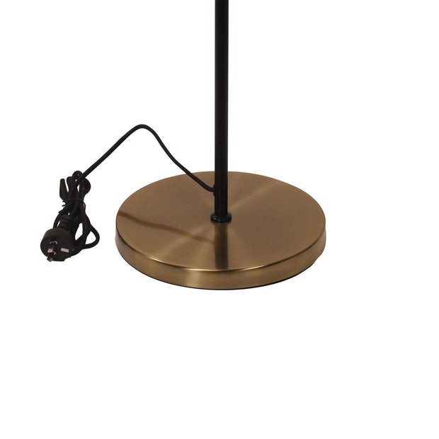 ARI Twin Black with Antique Brass E27 Floor Lamp