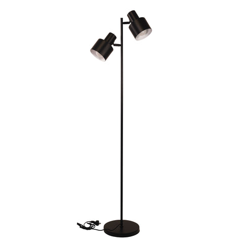ARI Twin Black E27 Floor Lamp