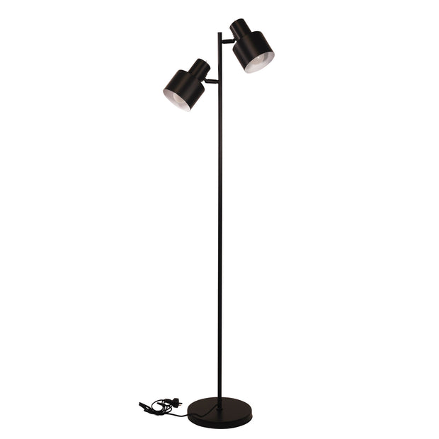 ARI Twin Black E27 Floor Lamp