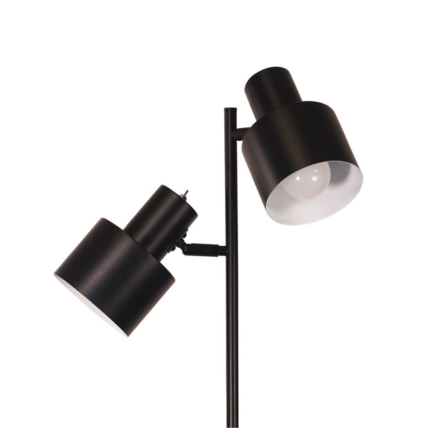 ARI Twin Black E27 Floor Lamp