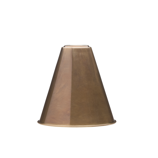SMC150-OB Brass Spun Conical Shade Old Brass