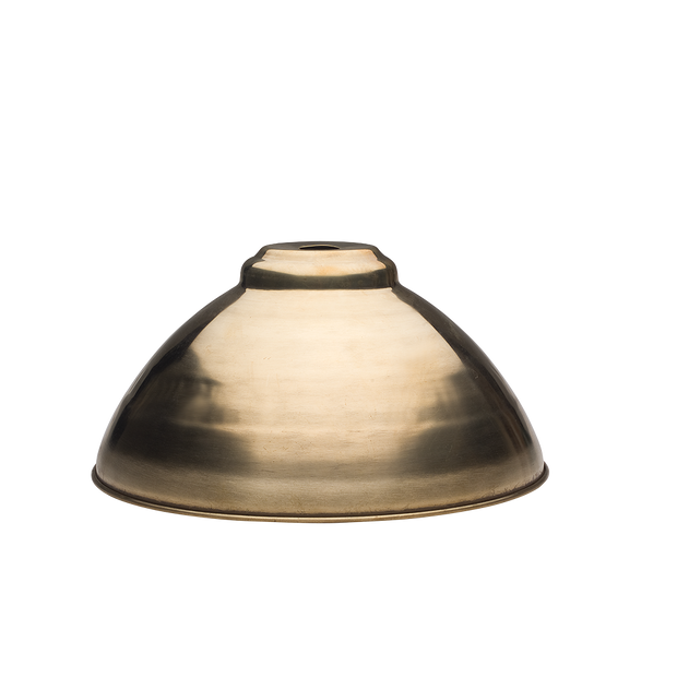 SML14-STEEL Spun Dome Shade Only Satin Nickel