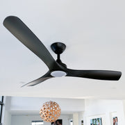 Spitfire DC 52 Black Ceiling Fan with 18W 3CCT LED Light