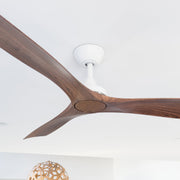 Spitfire DC 52 White Ceiling Fan with Walnut Blades