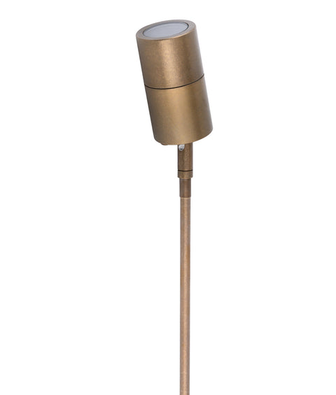 Adjustable IP65 Spike 12V Solid Aged Brass