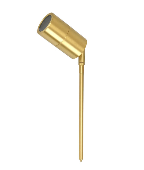 Adjustable IP65 Spike 12V Solid Polished Brass