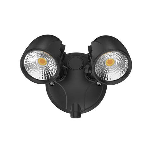 Spartan 12w TRI Twin Black IP65 Spotlight