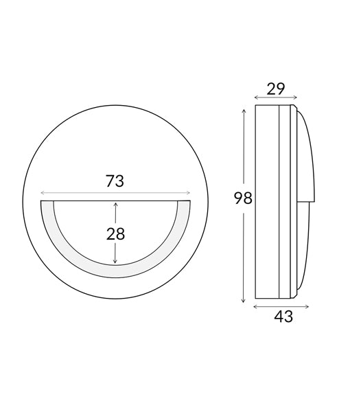 Step Light 12v 6w 3000K IP65 Eyelid Solid Aged Brass