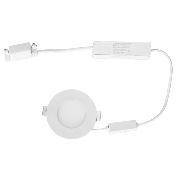 STOW 3w LED CCT 240v White Round Stair Light