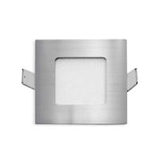 STOW 3w LED CCT 240v Silver Square Stair Light
