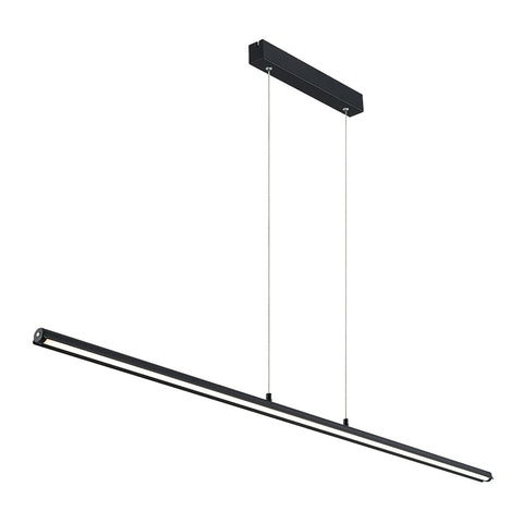 SUMNER 36w LED CCT 3 Step Dimmable 1400mm Black Linear Pendant
