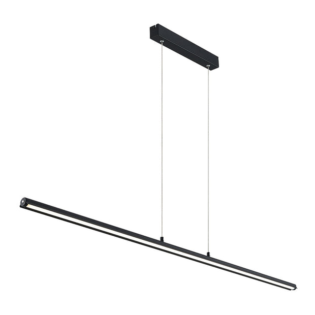 SUMNER 36w LED CCT 3 Step Dimmable 1400mm Black Linear Pendant