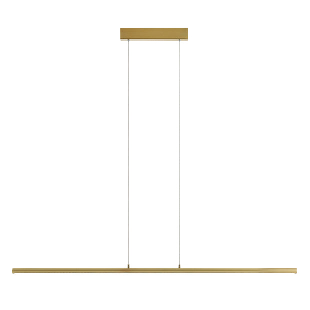 SUMNER 36w LED CCT 3 Step Dimmable 1400mm Brass Linear Pendant