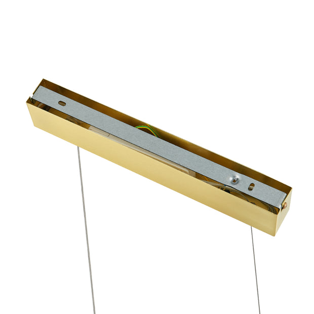 SUMNER 36w LED CCT 3 Step Dimmable 1400mm Brass Linear Pendant