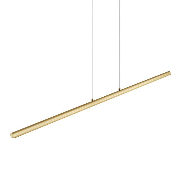 SUMNER 36w LED CCT 3 Step Dimmable 1400mm Brass Linear Pendant