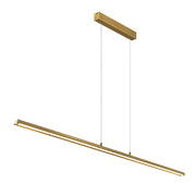 SUMNER 36w LED CCT 3 Step Dimmable 1400mm Brass Linear Pendant
