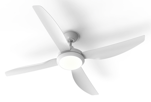 Sanur 48 DC Ceiling Fan White with LED Light