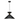 Julia 1lt Large Pendant Black