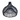 Shanti Black Dome Rattan Pendant