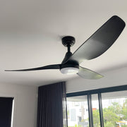 Simplicity 52 Inch DC Fan Matt Black with 18w LED CCT