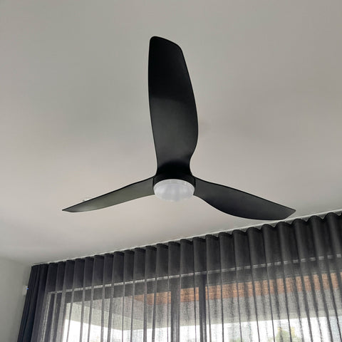 Simplicity 52 Inch DC Fan Matt Black with 18w LED CCT