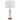 Sonya Table Lamp W Aged Brass,Glass base White Shade