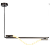 Taft 20W 3000K LED 75cm Bar Pendant Gun Metal