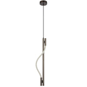 Taft 20W 3000K LED 75cm Bar Pendant Gun Metal