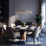 Tarson 40w 3000K LED 1 Tier Pendant Black with Gold