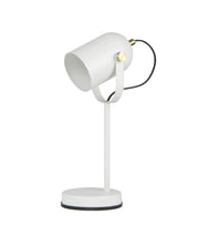 Tazza White with Antique Brass Table Lamp E27