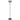 TEQUO 20w LED 3000K Dimmable Black with Smoke Glass Floor Lamp