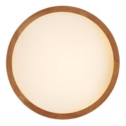 THALIA 36w LED CCT 3 Step Dimmable Teak Trim Round 50cm Oyster Light