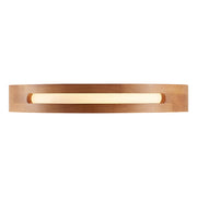 THALIA 36w LED CCT 3 Step Dimmable Teak Trim Round 50cm Oyster Light