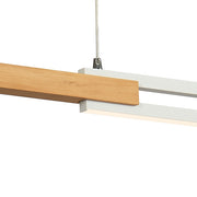 Thorin 36W CCT (Wall Switch) LED 180cm Pendant White with Oak