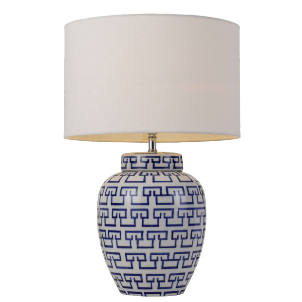 Ting Table Lamp White and Blue