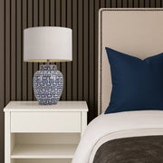 Ting Table Lamp White and Blue