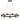 Tipico 9 x 6W 3000K LED Pendant Black with Gun Metal