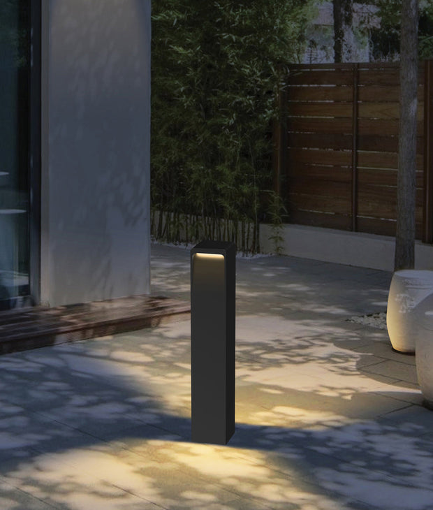 Toren 13w CCT LED IP65 Square Bollard Dark Grey