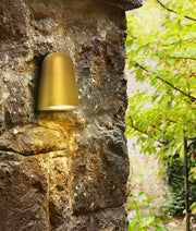 Torque IP65 12V Exterior Cone Shape Wall Light Antique Brass