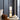 Torso Brass Table Lamp Amber Smoked Glass 15w Built In Warm White LED