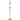 Torso Brass Floor Lamp Amber Smoked Glass 25w Built In Warm White LED
