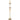 Torso Brass Floor Lamp Amber Smoked Glass 25w Built In Warm White LED