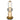Torso Brass Table Lamp Amber Smoked Glass 15w Built In Warm White LED