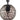 Trattino 3 x E27 Enclosed Sphere Cluster Pendant Black Smoke