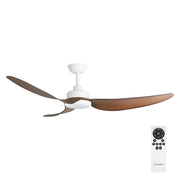 TRINITY DC 56IN/142CM WHITE/KOA BLADES+22W LED